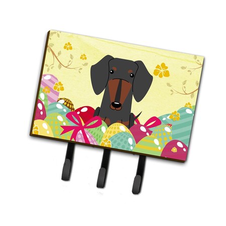Carolines Treasures Easter Eggs Dachshund Black Tan Leash or Key Holder BB6132TH68